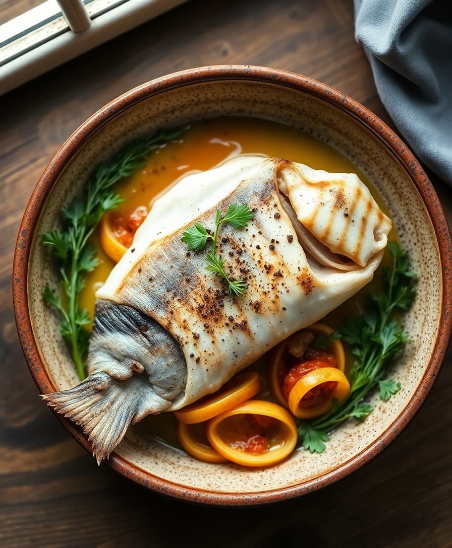 Branzino al Forno – Baked Sea Bass with Lemon & Herbs